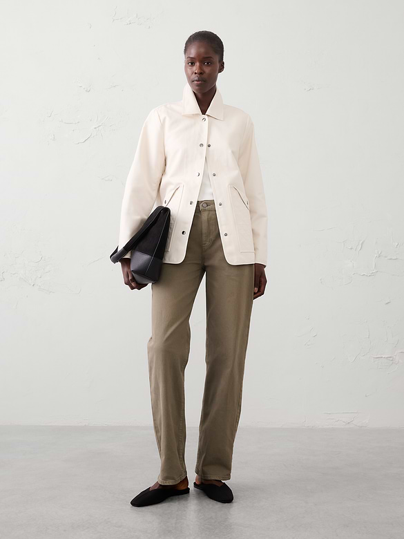 Straight-Leg Mid-Rise Jean