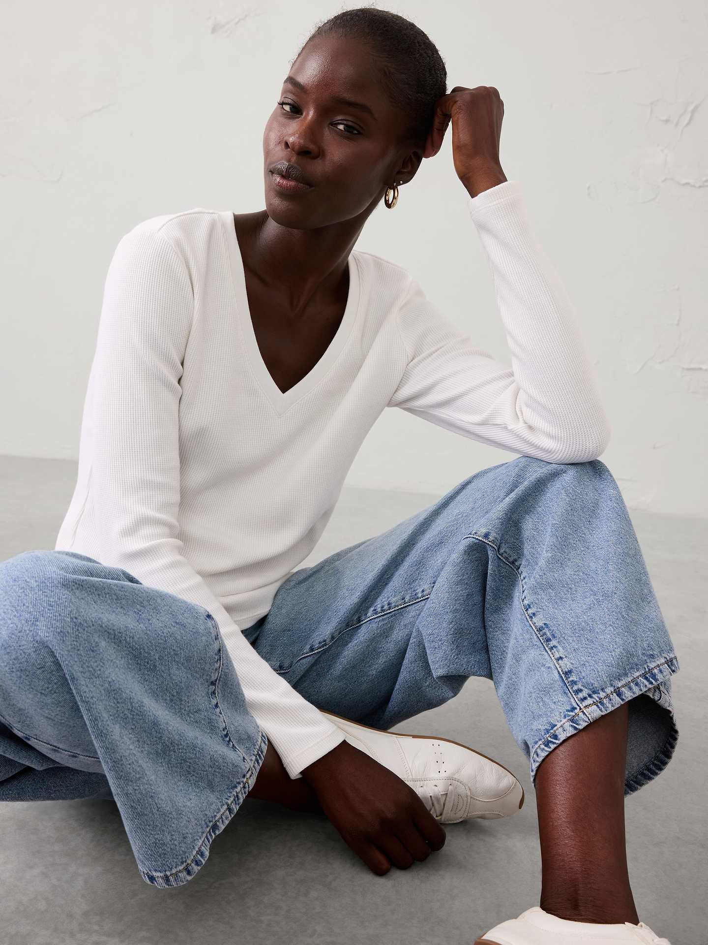 Image number 1 showing, Waffle Knit T-Shirt