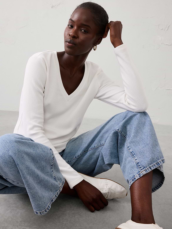 Waffle Knit T-Shirt