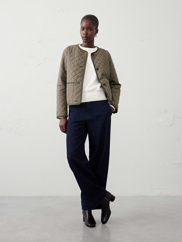 Quilted Cropped Jacket
