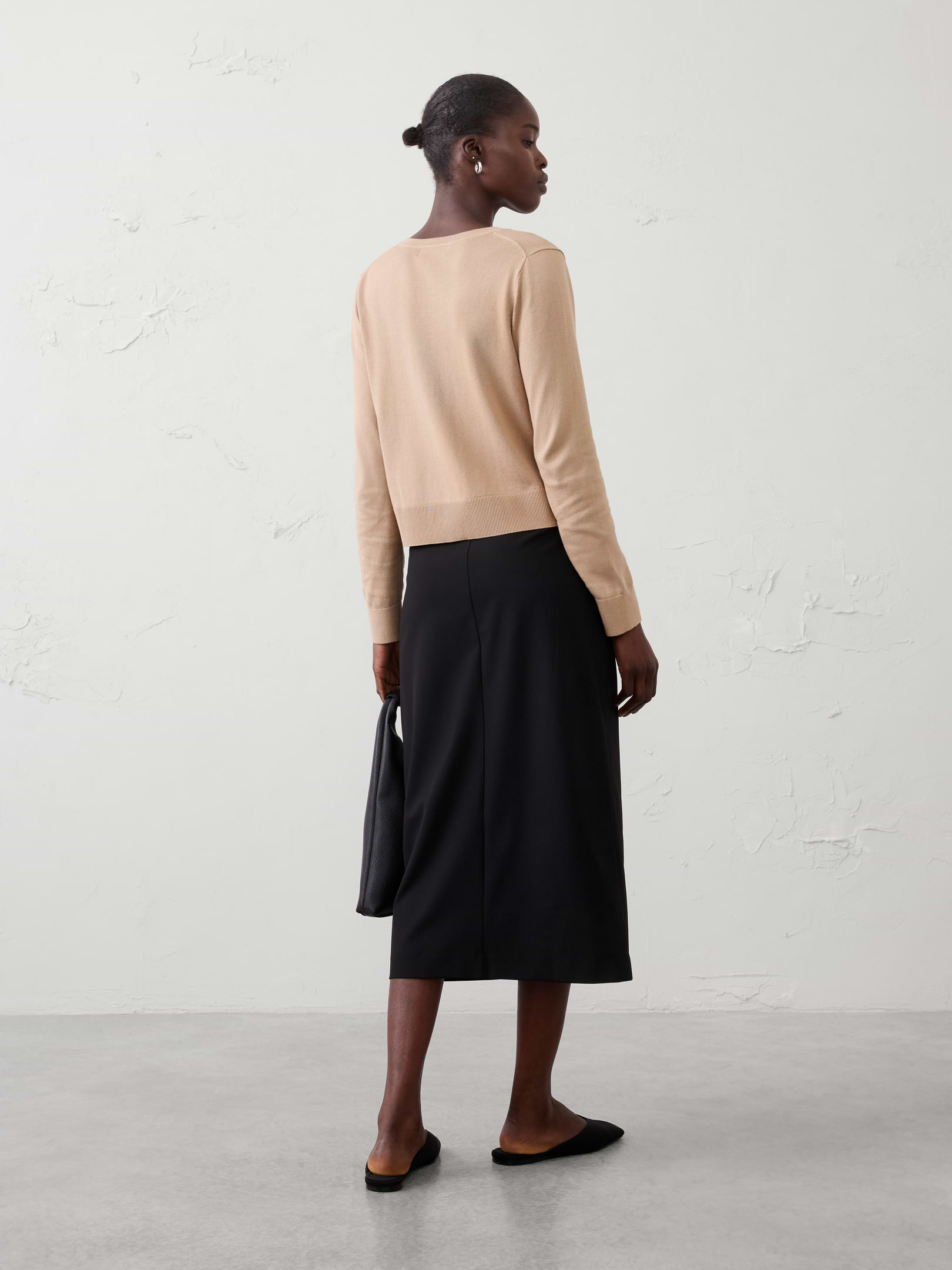 Image number 2 showing, Split-Front Midi Skirt