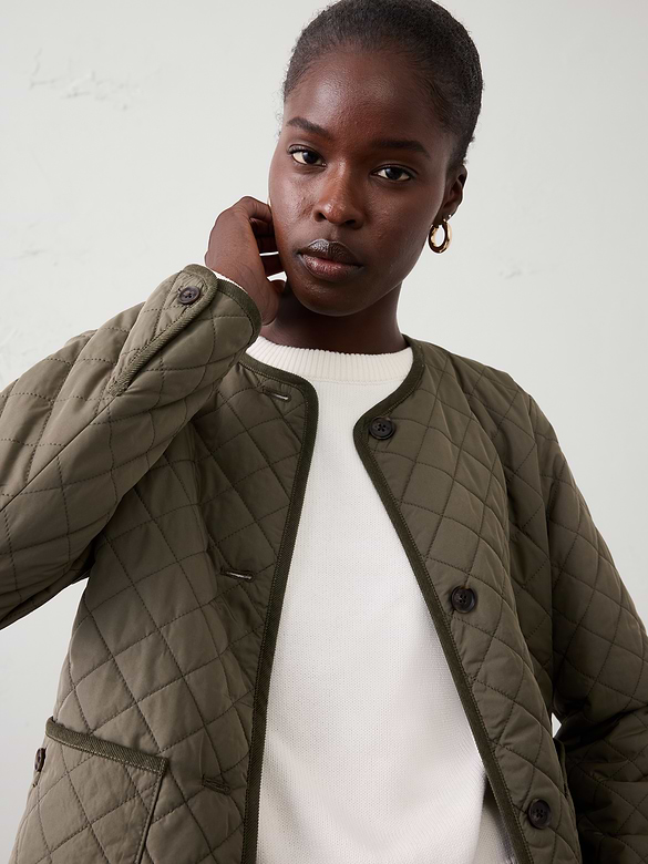 Quilted Cropped Jacket