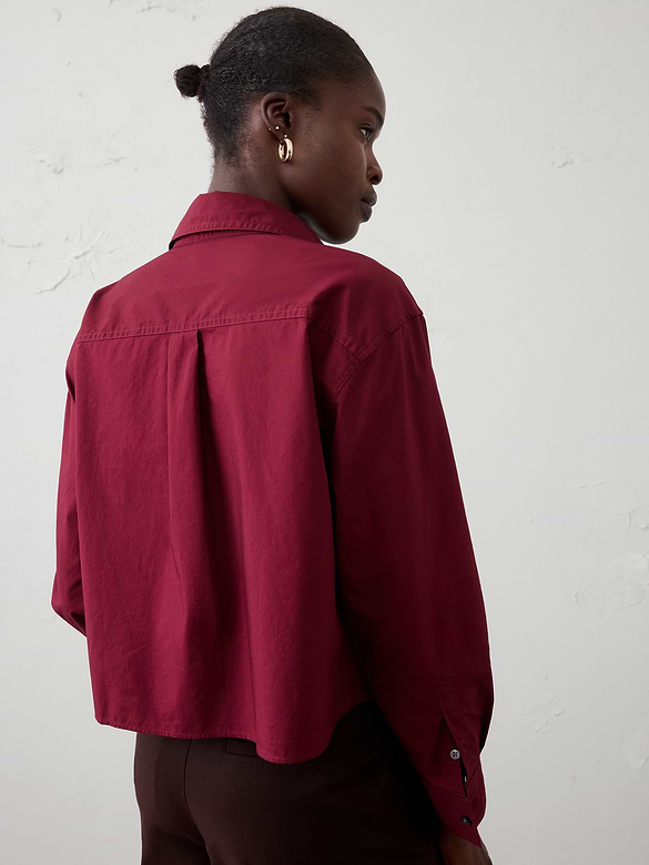 Cotton Cropped Shirt