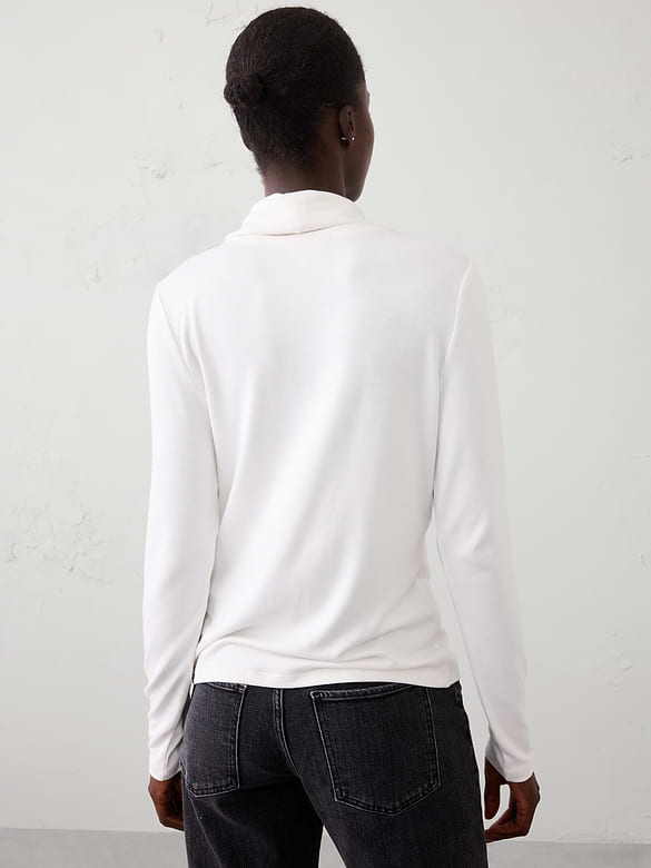 Soft Luxe Turtle-Neck Top