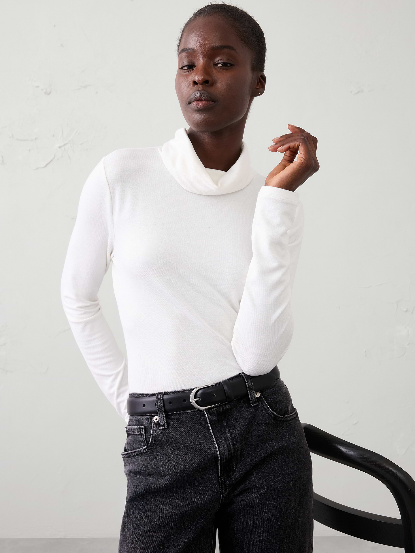 Image number 1 showing, Soft Luxe Turtle-Neck Top