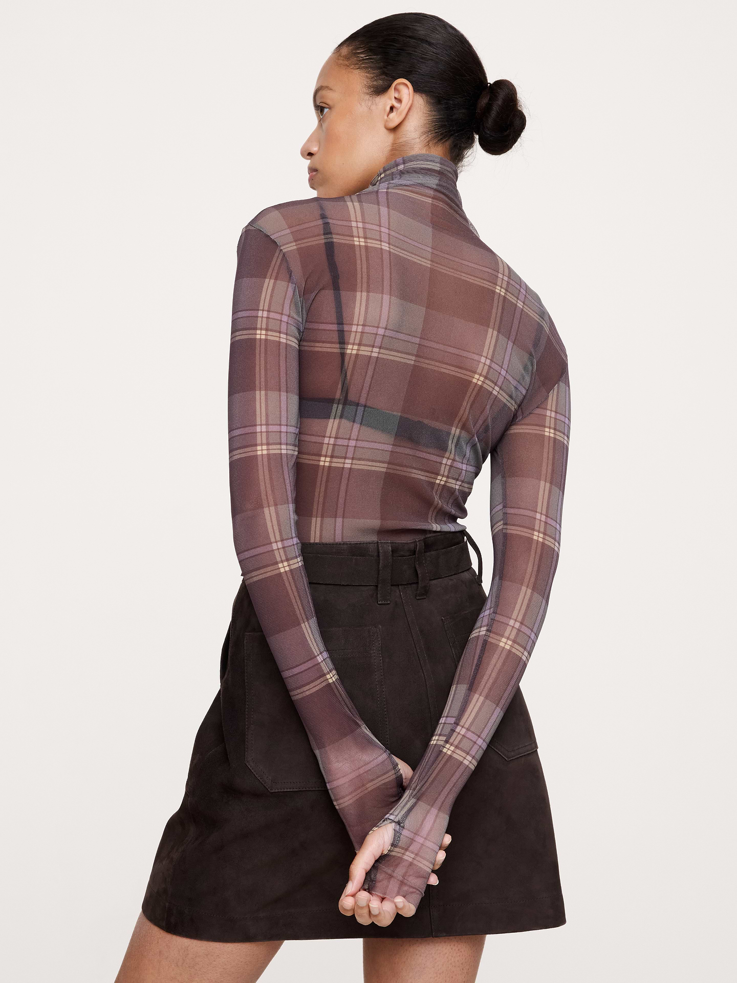 Image number 2 showing, Mesh Turtleneck Top
