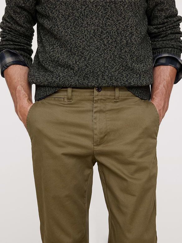 Chino étroit rodé