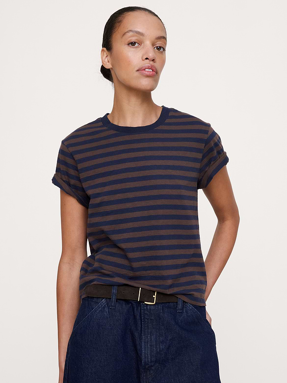 Cotton Slub Crew-Neck T-Shirt