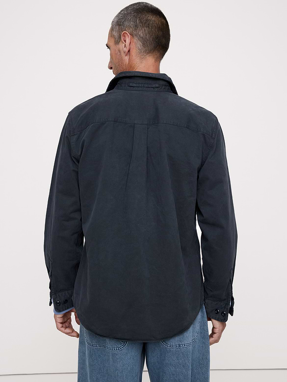 Cotton Twill Shirt Jacket