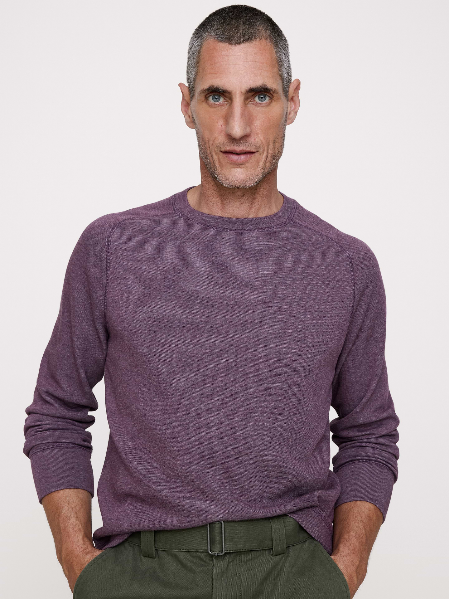 Image number 1 showing, Slub Double-Knit Crew-Neck T-Shirt