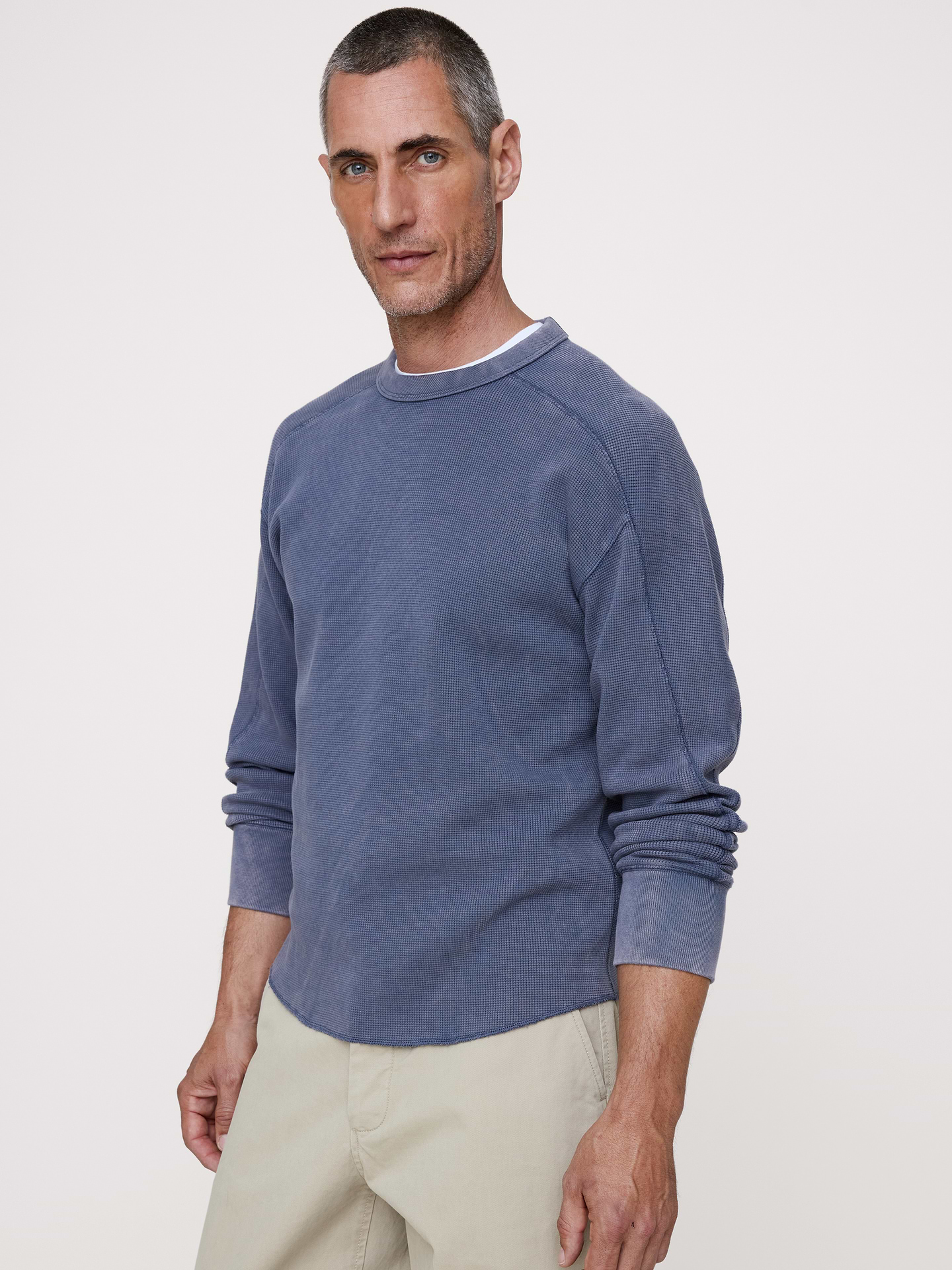Image number 1 showing, Cotton Waffle-Knit T-Shirt