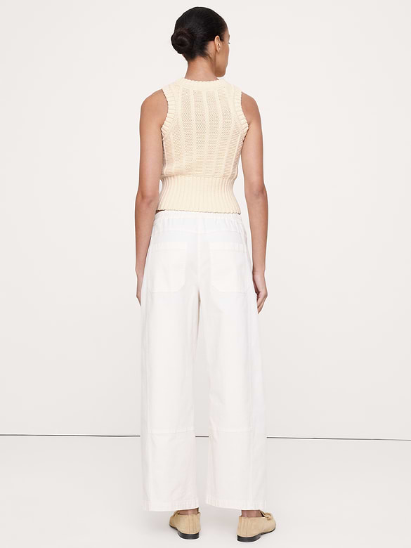 Chunky Cotton Sweater Tank
