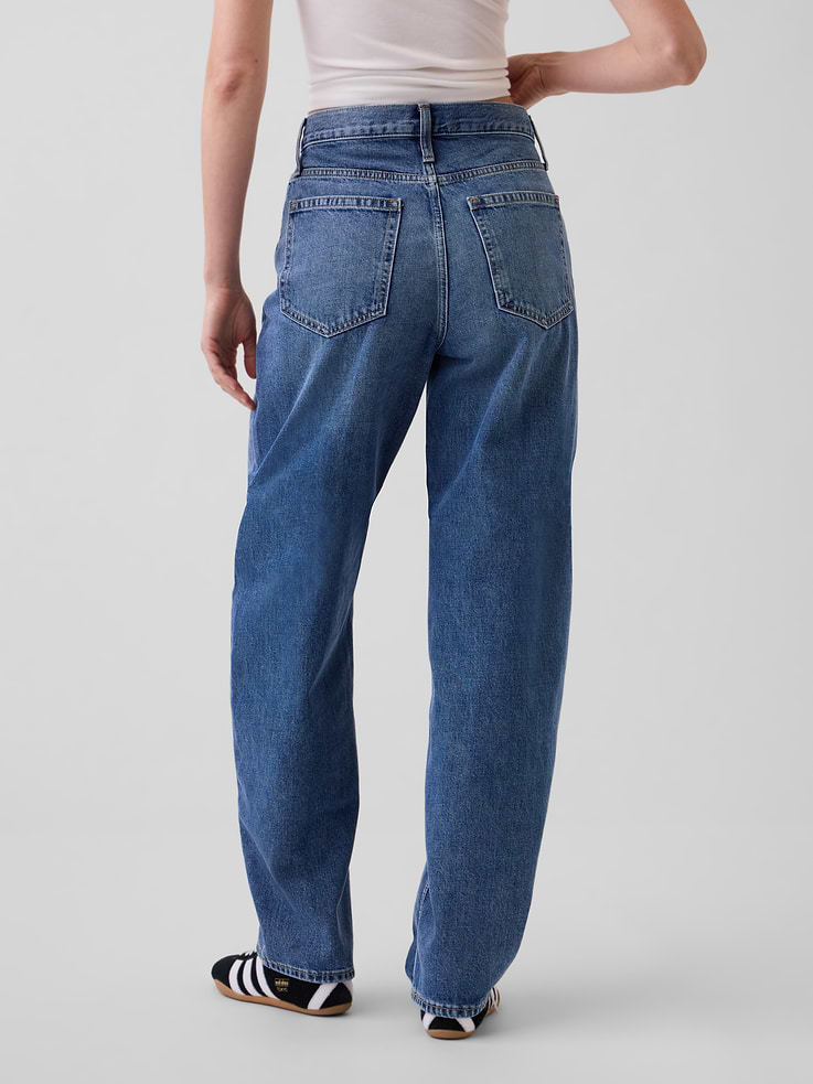 Image number 4 showing, High Rise Barrel Jeans