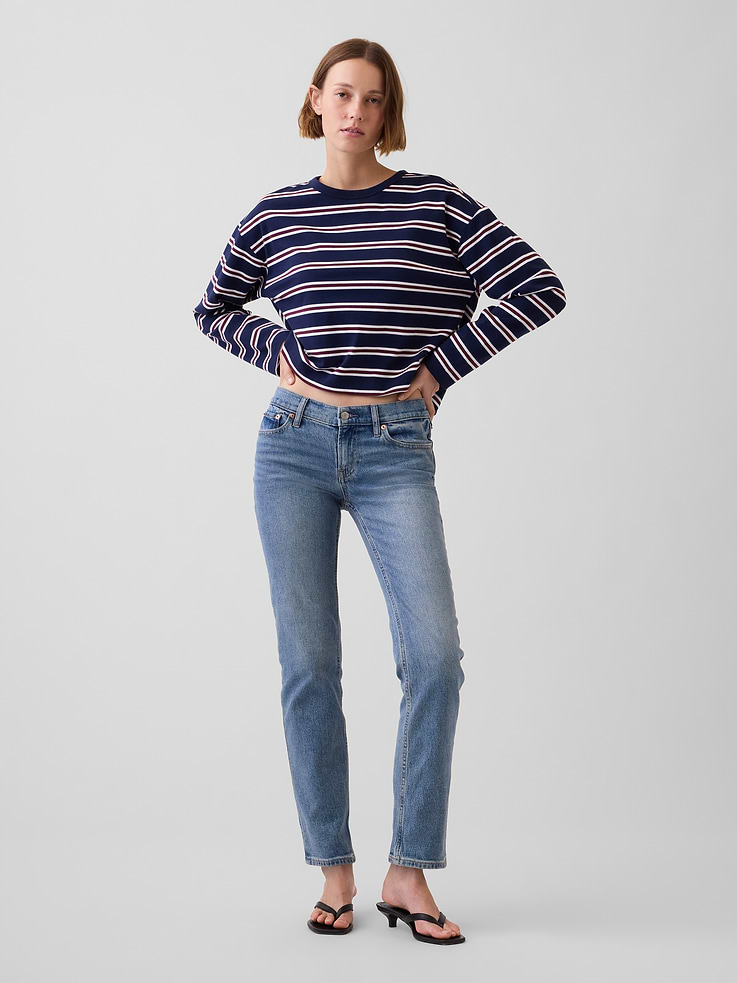 Image number 5 showing, Low Rise '90s Slim Straight Jeans