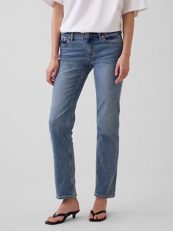 Low Rise '90s Slim Straight Jeans