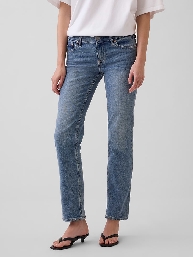 Image number 2 showing, Low Rise '90s Slim Straight Jeans