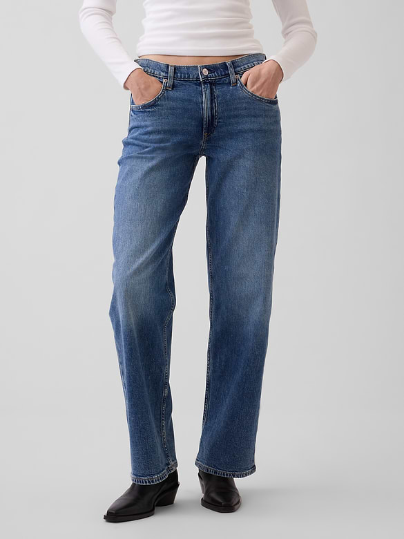 Low Rise '90s Loose Jeans