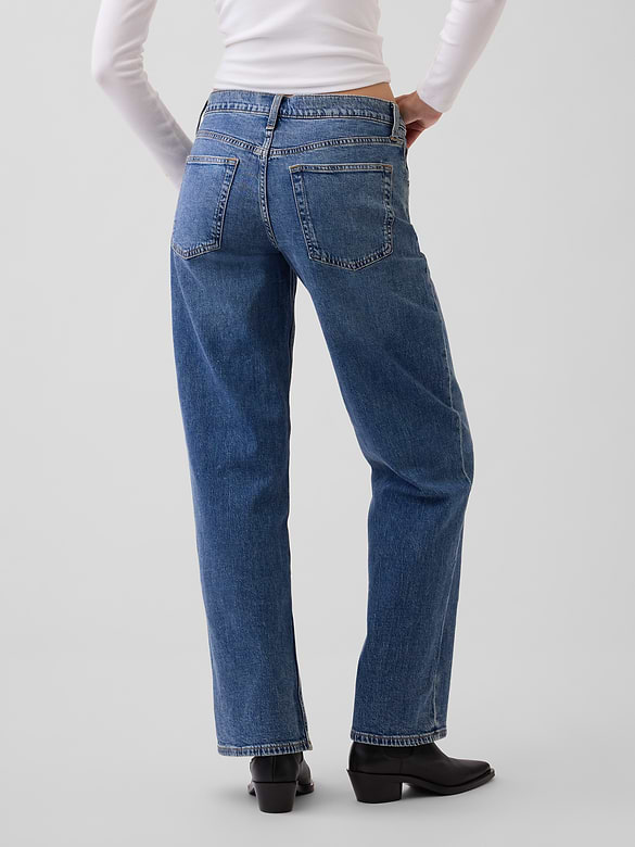 Low Rise '90s Loose Jeans
