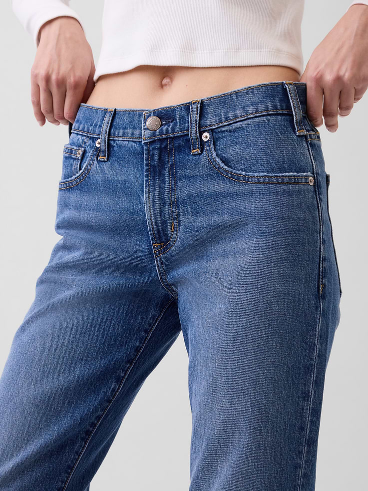 Image number 5 showing, Mid Rise Relaxed Flare Jeans