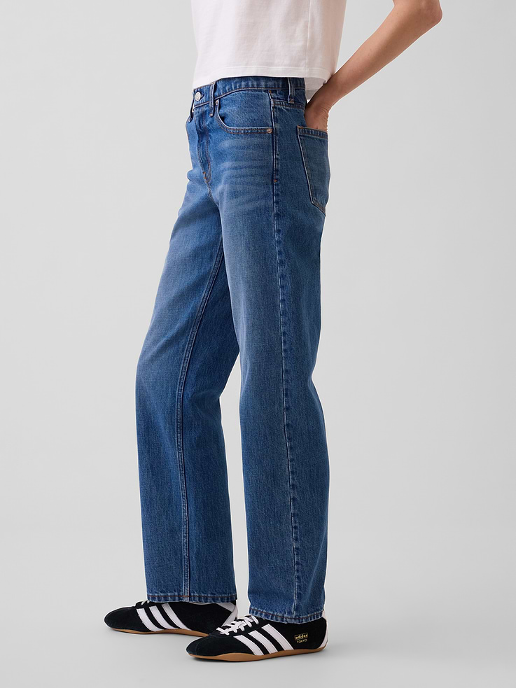 Image number 3 showing, Mid Rise Straight Taper Jeans