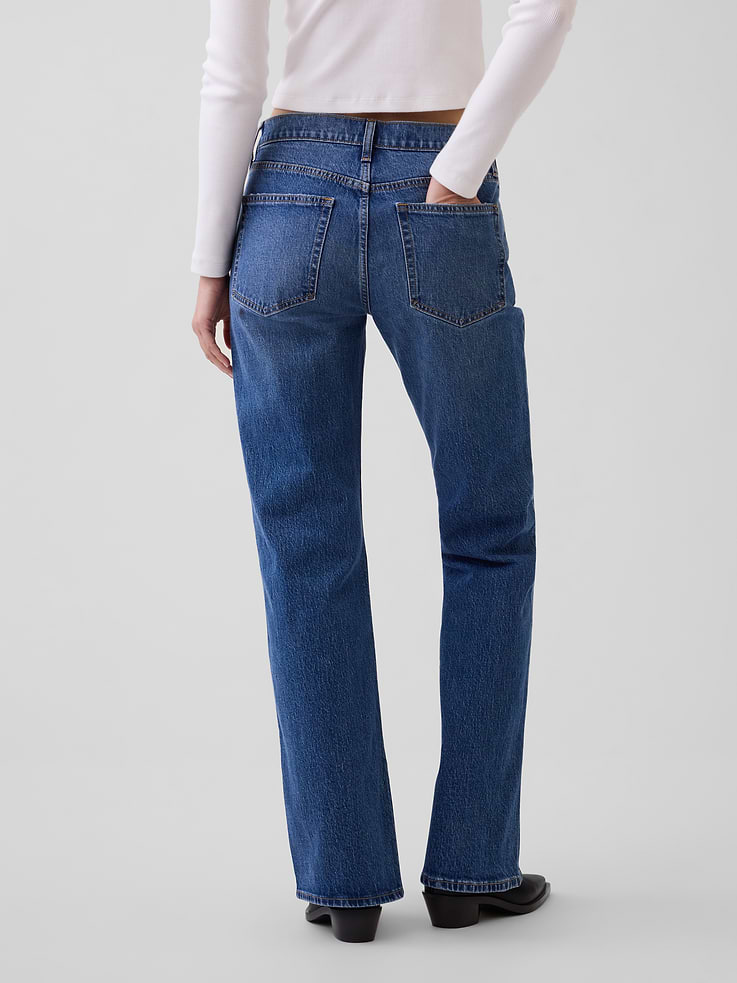 Image number 4 showing, Mid Rise Relaxed Flare Jeans