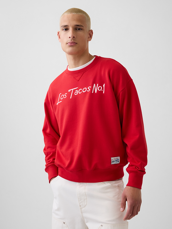 Adult Los Tacos No. 1 Heavyweight French Terry Oversized Sweatshirt