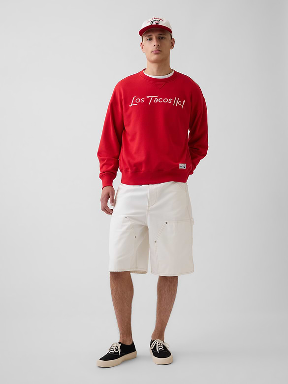 Adult Los Tacos No. 1 Heavyweight French Terry Oversized Sweatshirt