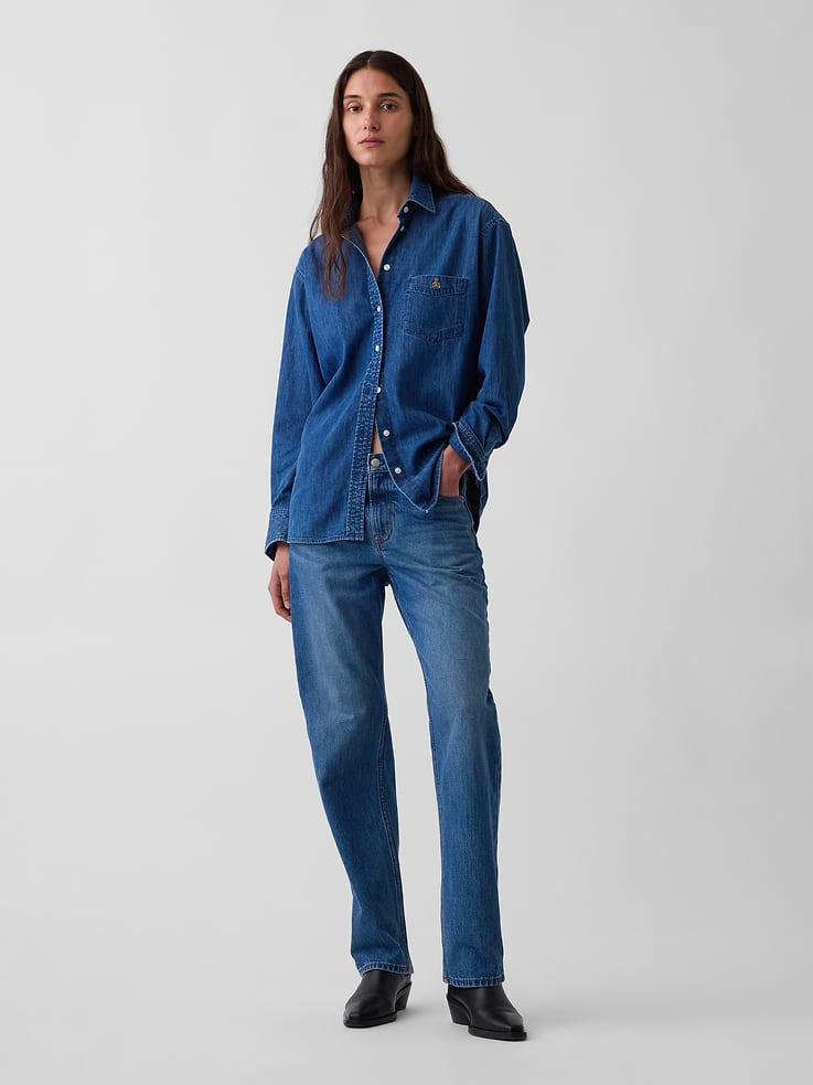 Image number 2 showing, Denim Big Shirt