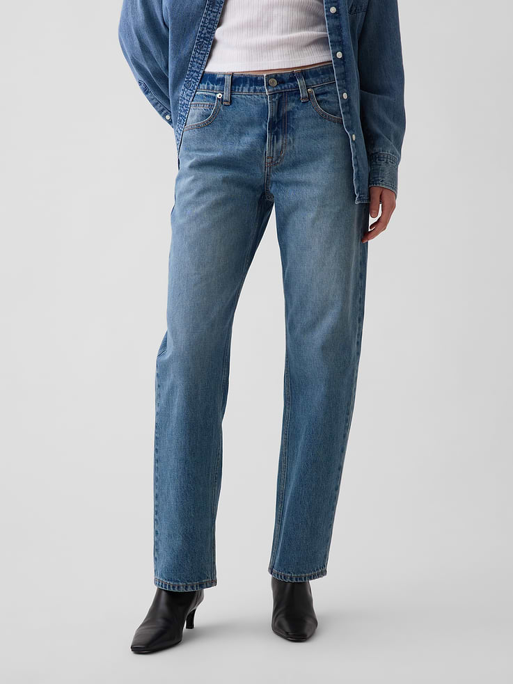 Image number 2 showing, Mid Rise Straight Taper Jeans