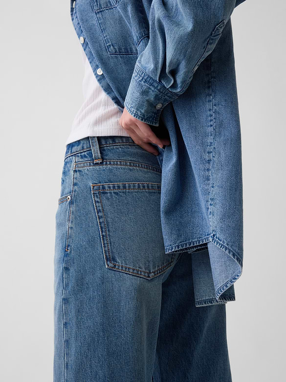 Mid Rise Straight Taper Jeans
