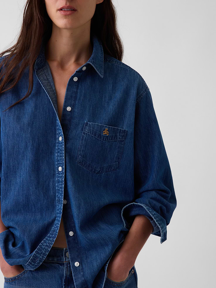 Image number 4 showing, Denim Big Shirt