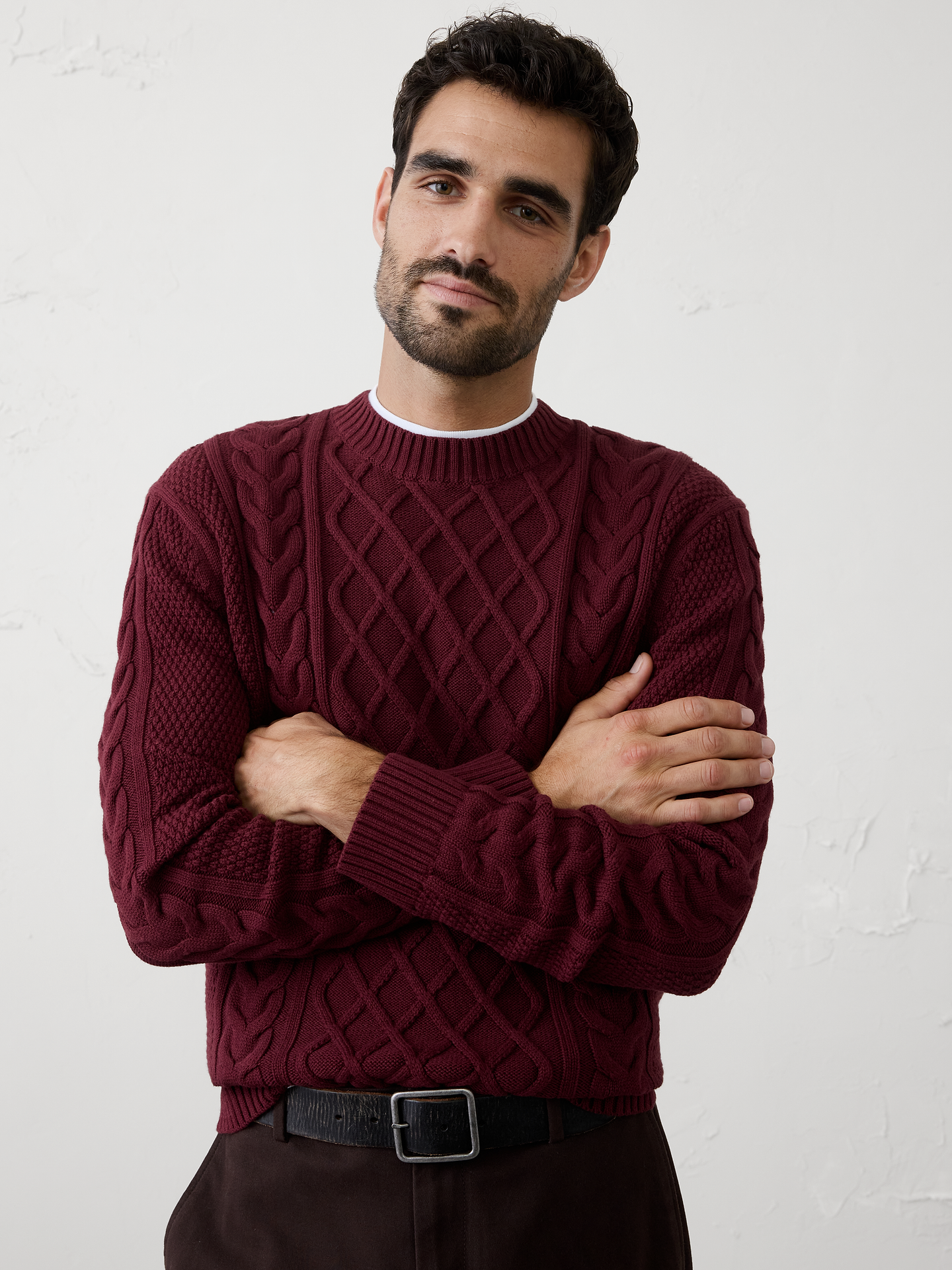 Image number 1 showing, Cable Sweater