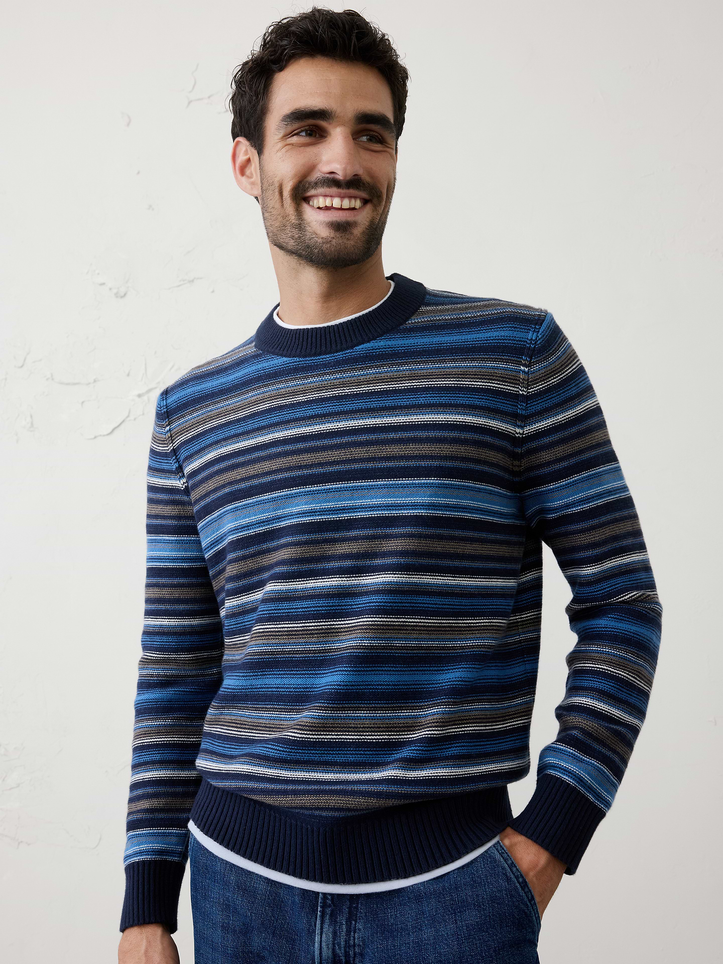 Image number 1 showing, Lofty Striped Sweater