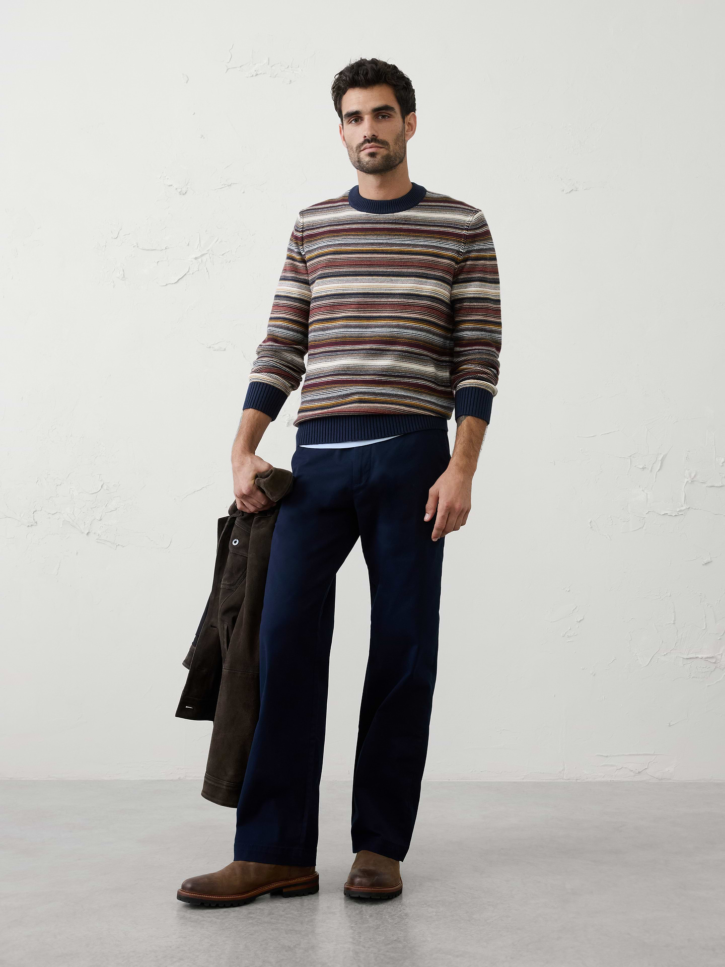 Image number 1 showing, Lofty Striped Sweater