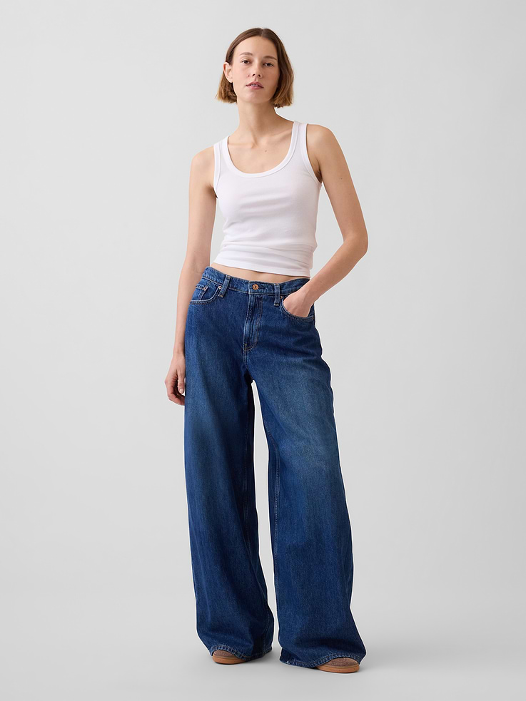 Image number 1 showing, Low Slung Extra Baggy Jeans