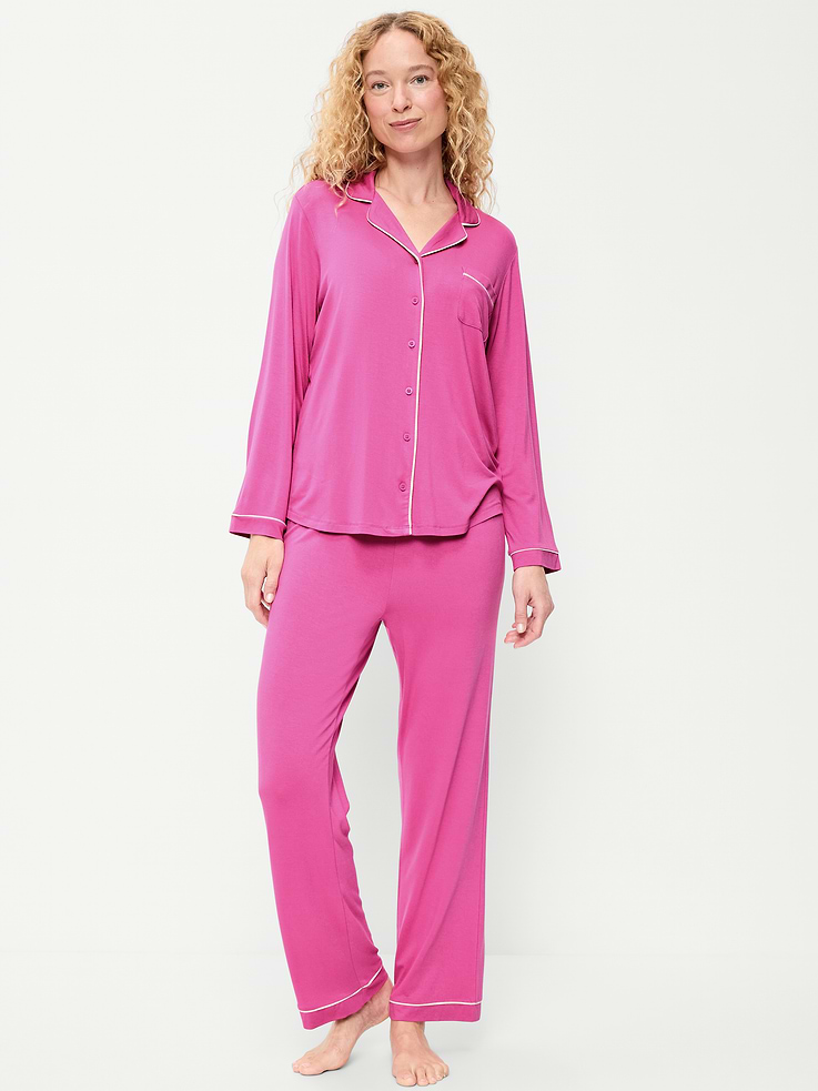 Image number 1 showing, Sunday Sleep Knit Jersey Pant Set