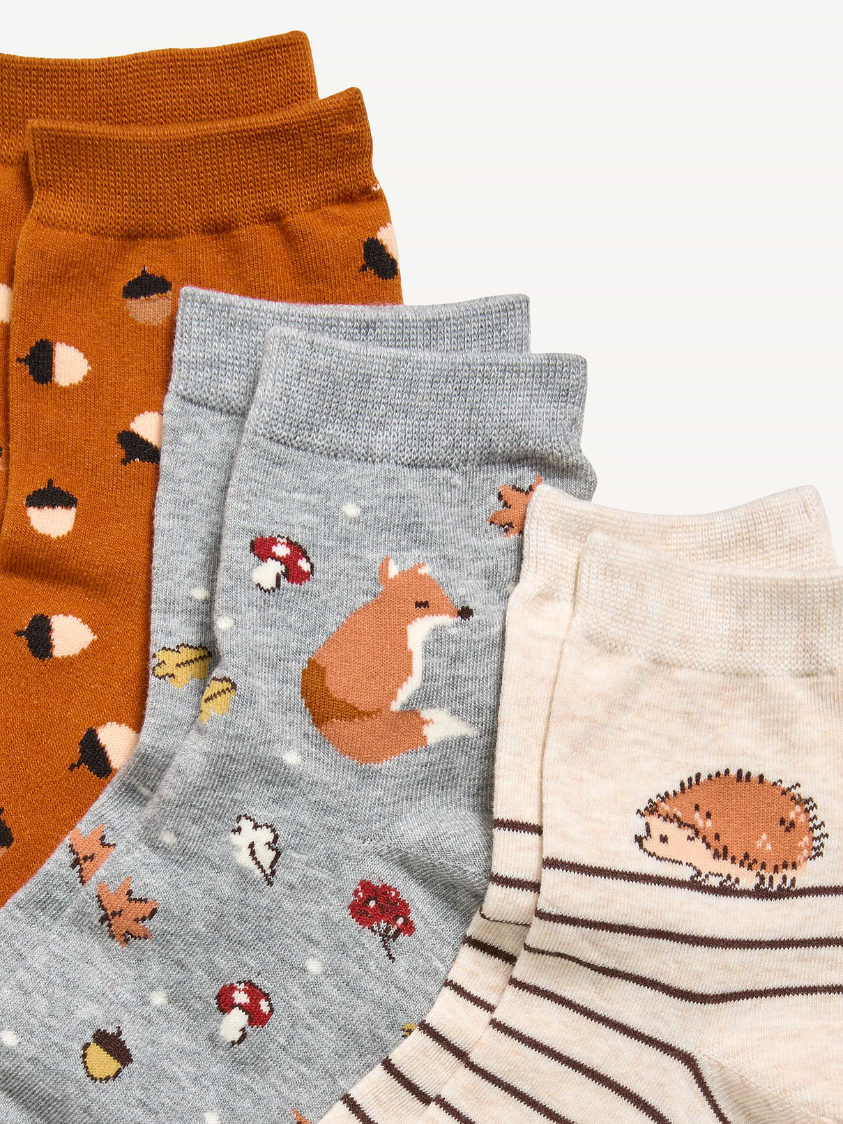 Image number 2 showing, Novelty Quarter Crew Socks 3-Pack for Women
