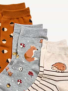 Image number 2 showing, Novelty Quarter Crew Socks 3-Pack for Women