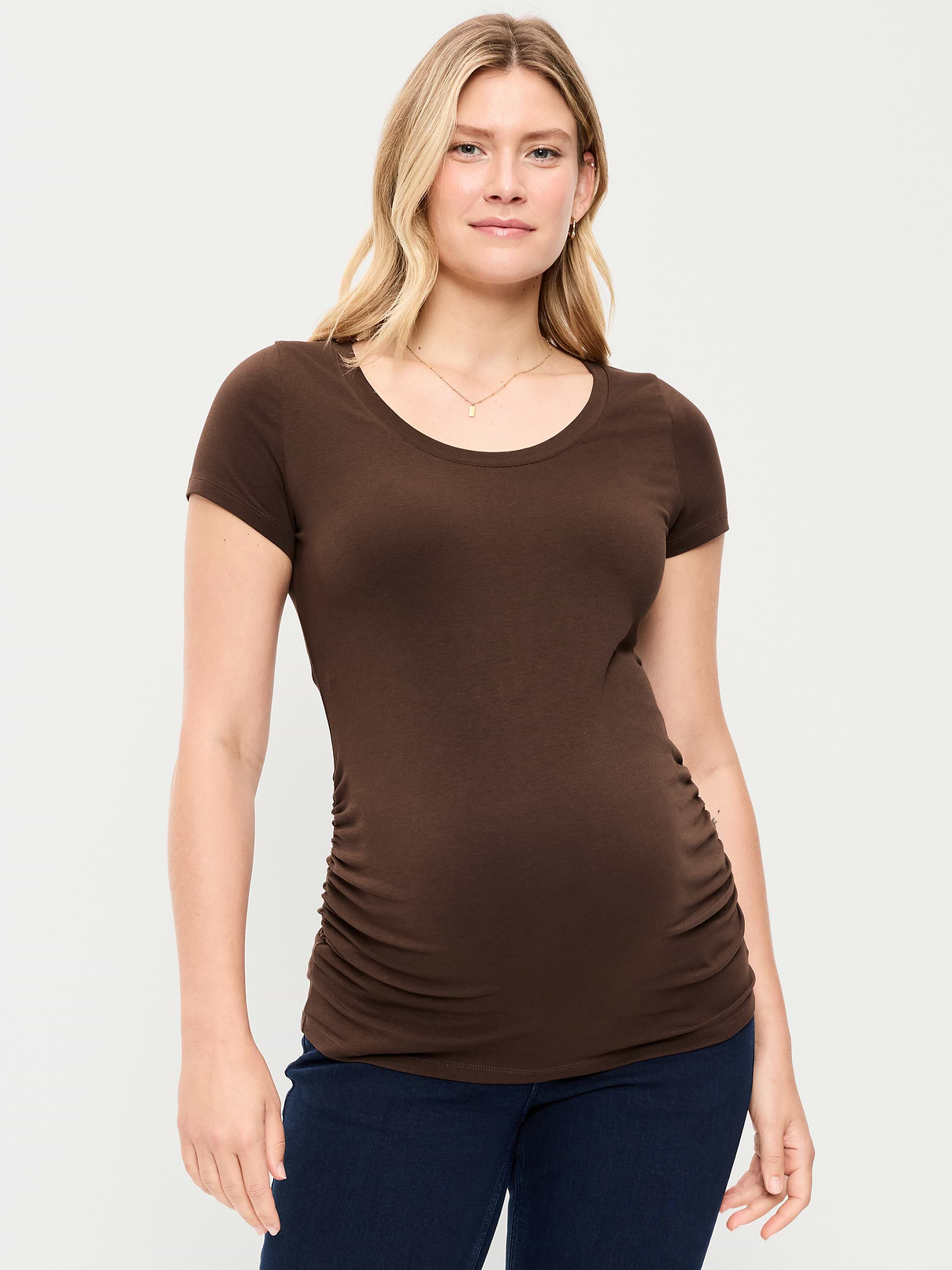 Image number 1 showing, Maternity Scoop-Neck T-Shirt