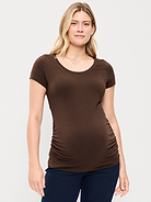 Image number 1 showing, Maternity Scoop-Neck T-Shirt