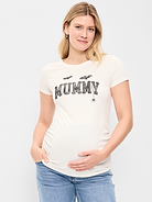L'image numéro 1 présente T-shirt de Maternité froncé sur les côtés à imprimé