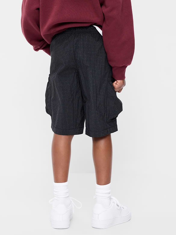 Below Knee Super Baggy Ripstop Cargo Shorts for Boys