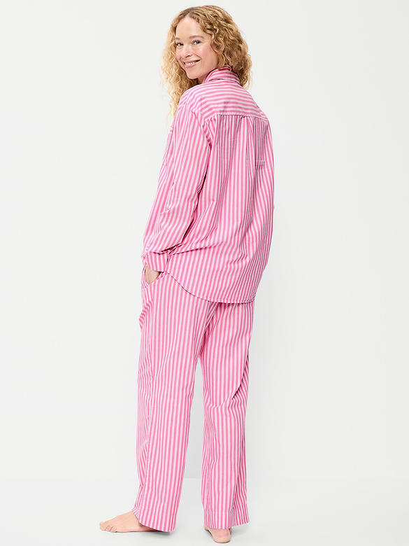 Poplin Pajama Pant Set