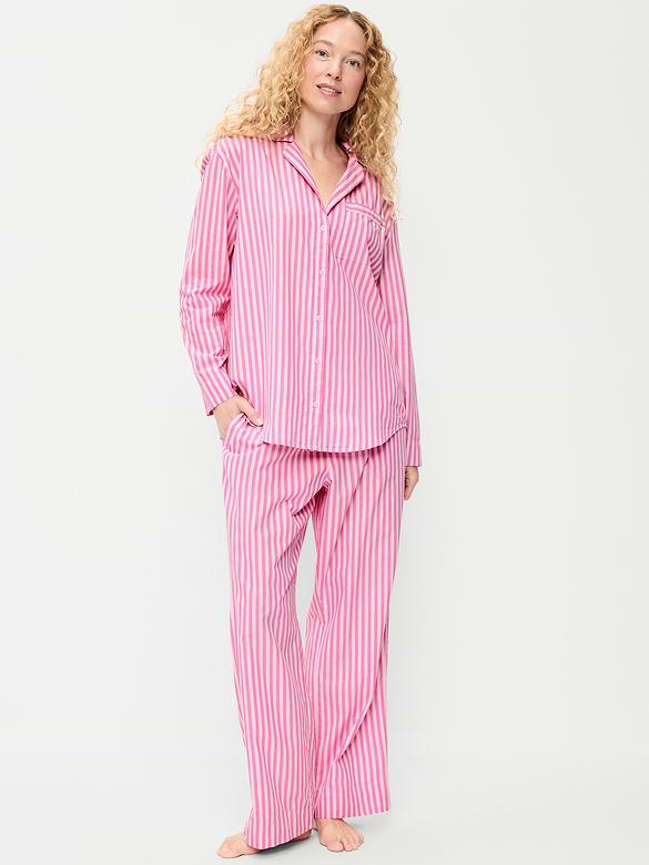Poplin Pajama Pant Set