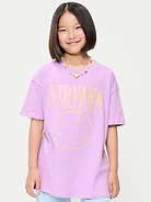 Image 1 of 2, rounded neckline, short sleeves, drop shoulders, licensed graphic, © Copyright 2026 Universal Music Enterprises. All rights reserved., Product #893989