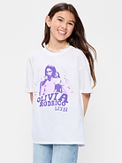 Image number 1 showing, Olivia Rodrigo™ Oversized Graphic T-Shirt for Girls