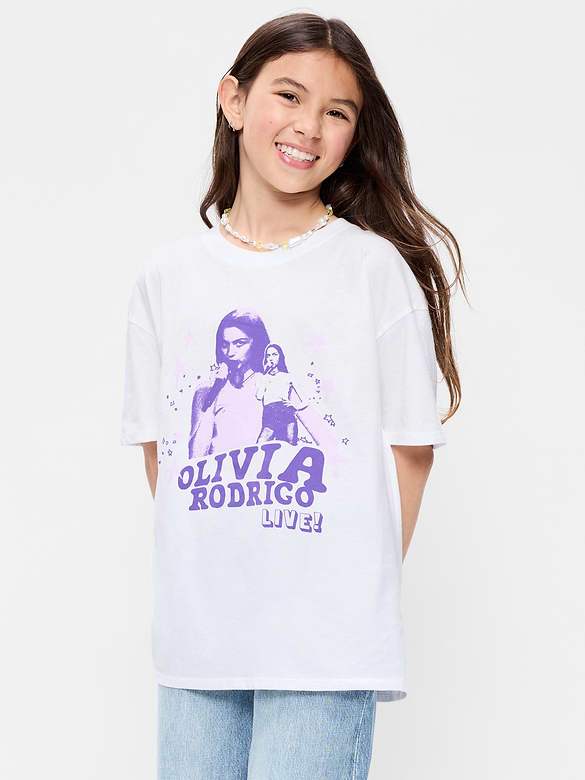 Olivia Rodrigo™ Oversized Graphic T-Shirt for Girls