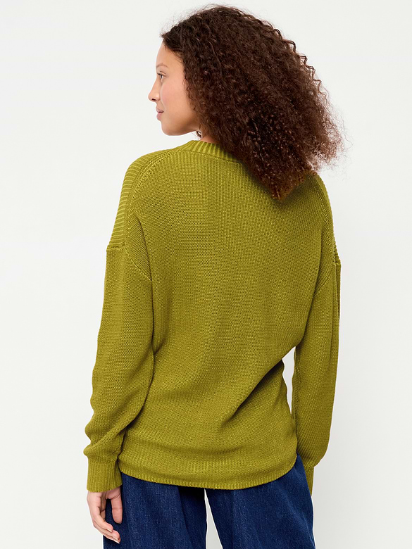 Seaside Cotton Shaker Oversized Tunic Sweater