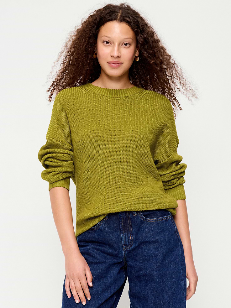 Image number 1 showing, Seaside Cotton Shaker Tunic Sweater