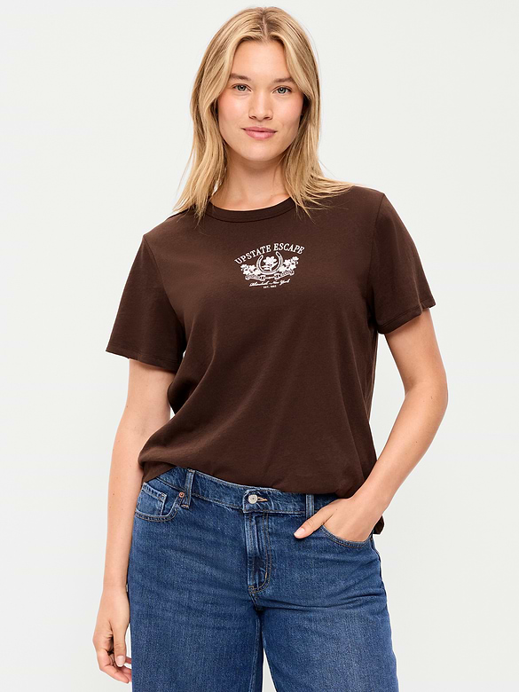 EveryWear Crew-Neck Graphic T-Shirt